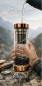 Preview: Kristallglas Teeflasche - Roségold - Onyx